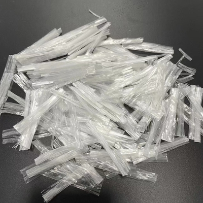 Straal zoals Netto Wit Polypropyleen Concrete pp Mesh Fiber For Concrete Construction