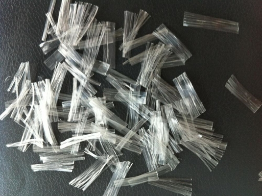 Straal zoals Netto Wit Polypropyleen Concrete pp Mesh Fiber For Concrete Construction