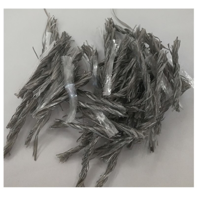 54mm Gemengde Polypropyleenvezel Twister en Mesh Form For Concrete Reinforcing