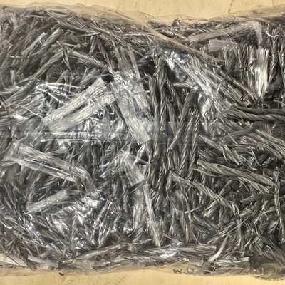 54mm Gemengde Polypropyleenvezel Twister en Mesh Form For Concrete Reinforcing