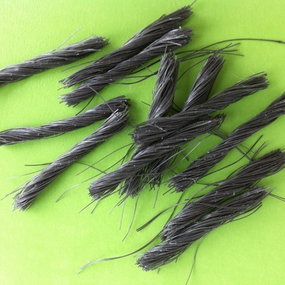 Witte 51/54mm PP Macro Fiber Twist Bunchy vezels voor betonnen versterking