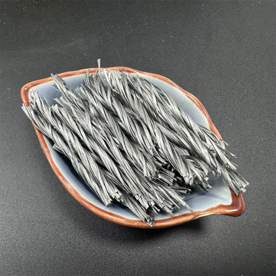 40mm pp Vezel verdraaide Knoestige Vorm 500T voor Concrete Versterking