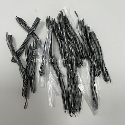 Industriële vloergebruik Grijze polypropyleen Macrofibre PP Twist Fiber Voor betonnen versterking in de bouw